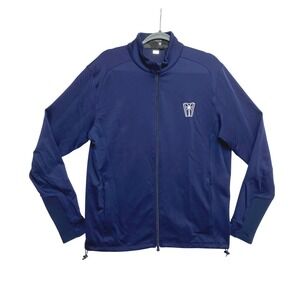Greyson Clothiers Golf Jacket Mens Large Navy Blue Full Zip Performance Palm